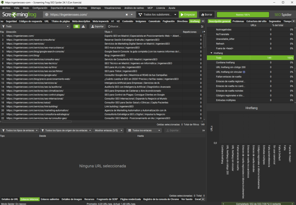 Screaming Frog: guía completa para auditar tu web (versión 24, con IA y MCP) 4 image