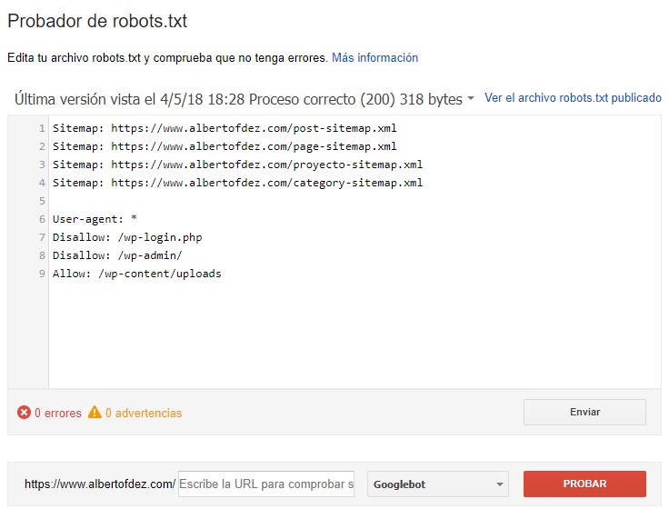 Noindex y robots.txt, ¿para qué sirven? 2 probador robots